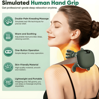 Blissway KneadEase™ — Deep Relief Neck Massager with Heat