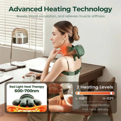 Blissway KneadEase™ — Deep Relief Neck Massager with Heat