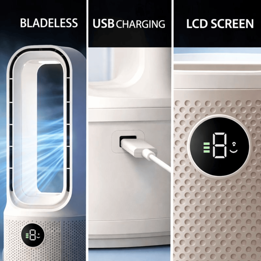 AirLuxe™ Bladeless Desk Fan