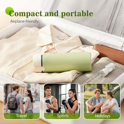 Tavelfill 4-in-1 Travel Dispenser Bottle for Toiletries - Refillable, Leak Proof, Portable Containers for Shampoo Lotion Conditioner Cream - Transparent with Scale and Label - for Business Trips Gym